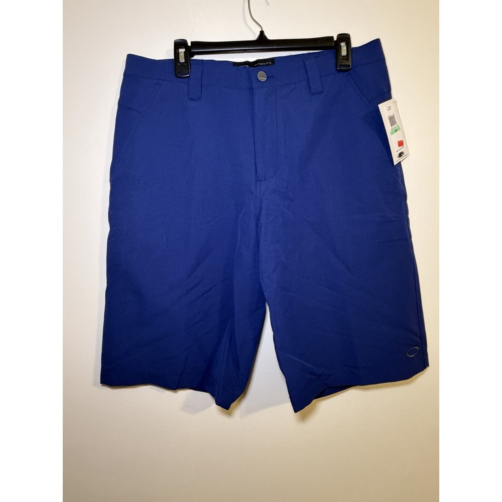 Oakley Mens Flat Front Hybrid Shorts Dark Blue Size 34